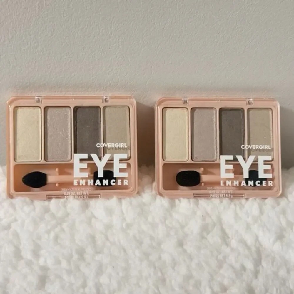 COVERGIRL Eye Enhancers 4-Kit Eyeshadow 280 Natural Nudes Lot Of 2 NEW Sealed